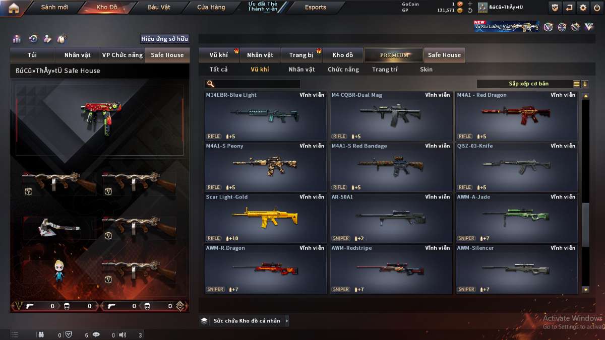 shop acc cf uy tin gia re